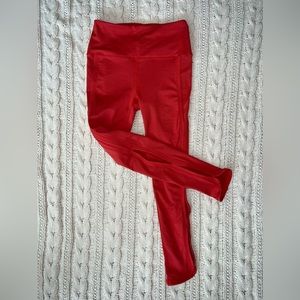 Free People Movement, XS/S leggings with cutout eyelets on side, burnt orange